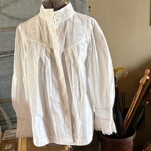 Rebecca Taylor Classic White Blouse size 12
